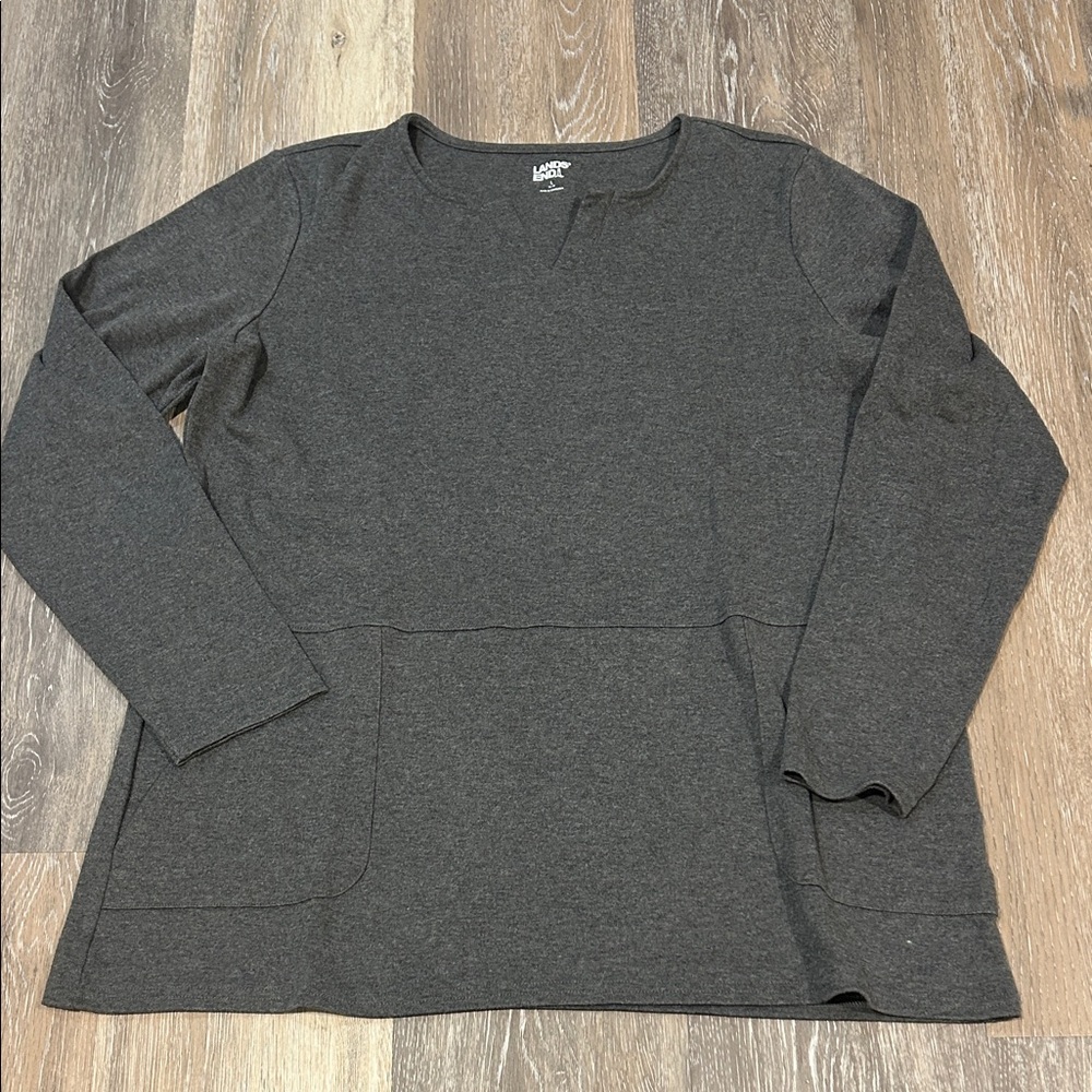 Lands' End Grey Shirt
